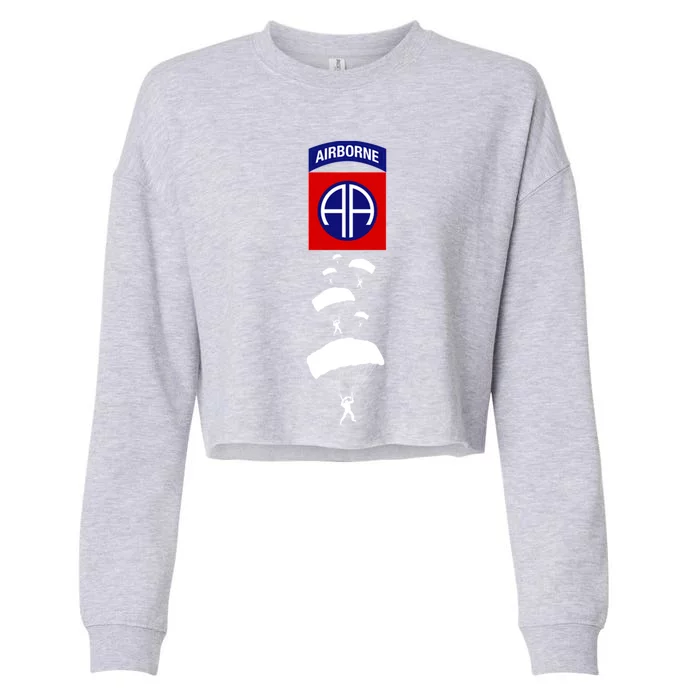 Veteran Day Gift Cropped Pullover Crew