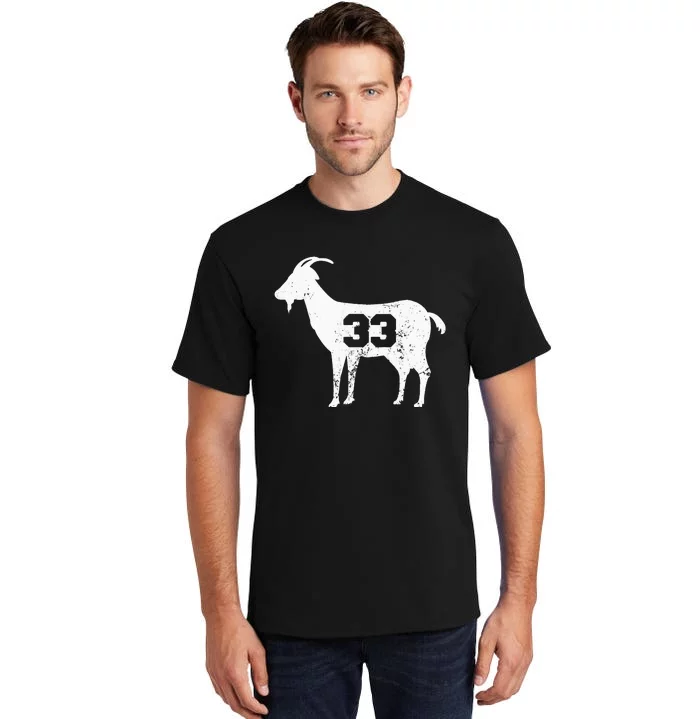 Vintage Distressed GOAT 33 Apparel Tall T-Shirt