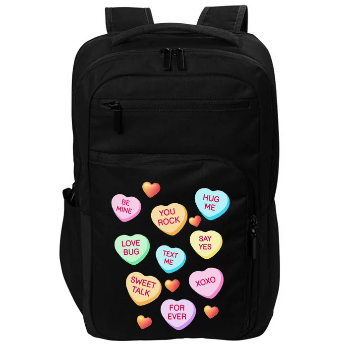 Valentine's Day Heart Candy Design For Woman & Tank Top Impact Tech Backpack