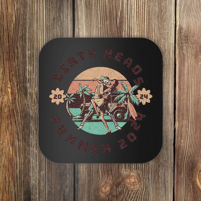 Vintage Dirty Heads In Retro Style Gift Coaster