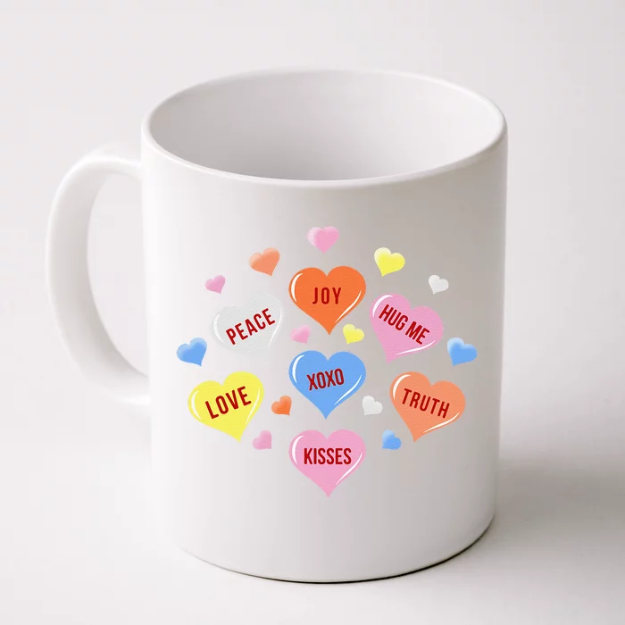 Valentine's Day Heart Candys Front & Back Coffee Mug