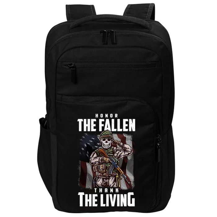 Veterans Day Honor The Fallen Thank The Living Cool Gift Impact Tech Backpack