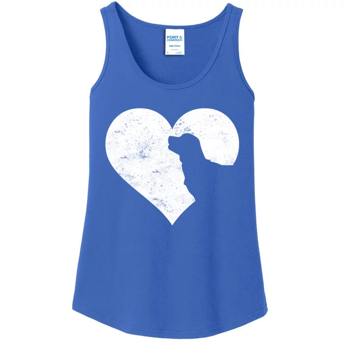 Valentine's Day Heart Cute Labrador Dog Lover Dog Mom Dad Meaningful Gift Ladies Essential Tank