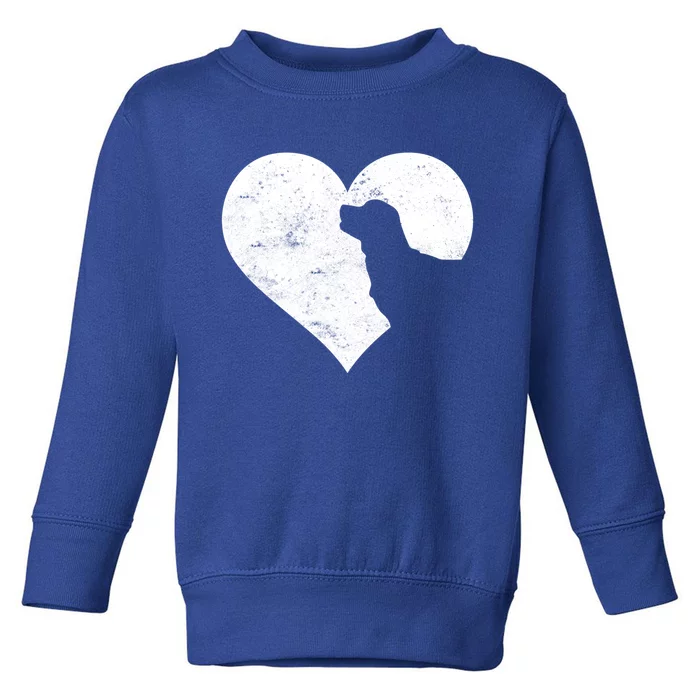 Valentine's Day Heart Cute Labrador Dog Lover Dog Mom Dad Meaningful Gift Toddler Sweatshirt