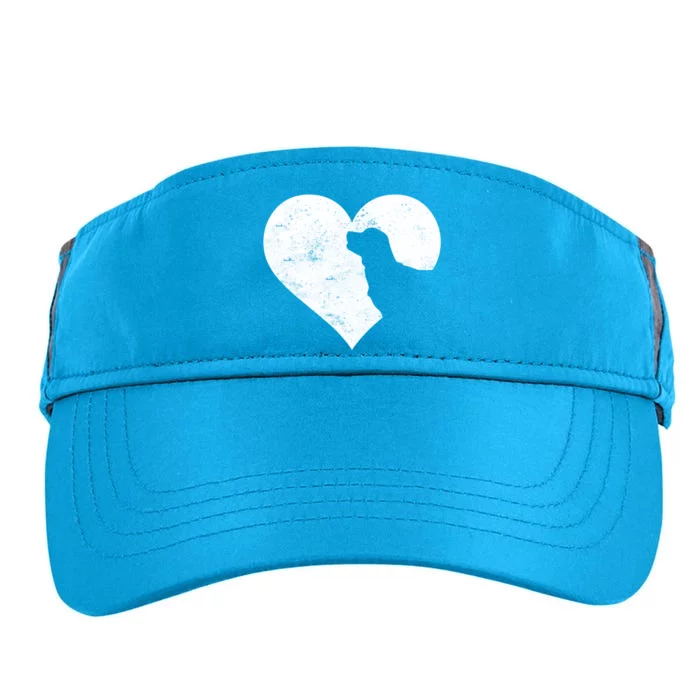 Valentine's Day Heart Cute Labrador Dog Lover Dog Mom Dad Meaningful Gift Adult Drive Performance Visor