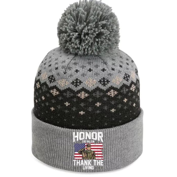 Veterans Day Honor The Fallen Military Veteran Gift The Baniff Cuffed Pom Beanie