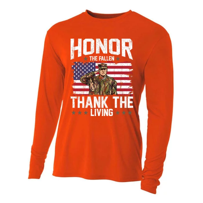 Veterans Day Honor The Fallen Military Veteran Gift Cooling Performance Long Sleeve Crew