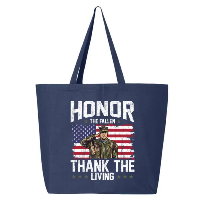 Veterans Day Honor The Fallen Military Veteran Gift 25L Jumbo Tote