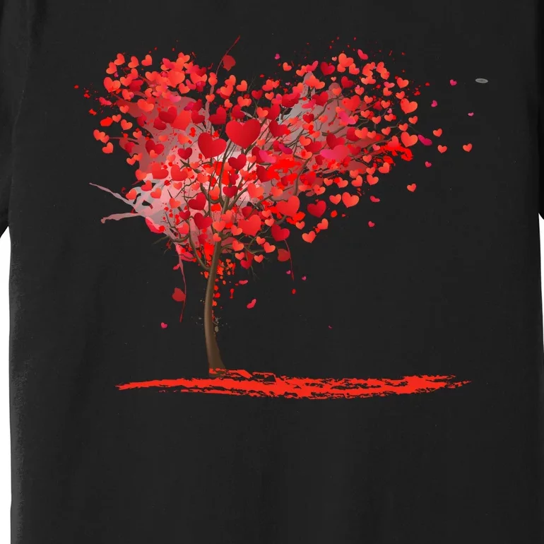 Valentines Day Heart Shaped Tree Premium T-Shirt