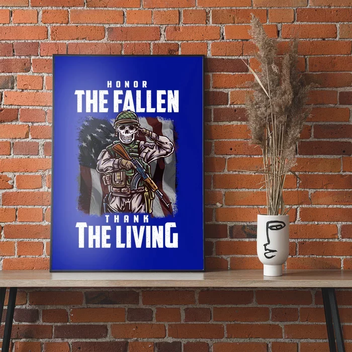 Veterans Day Honor The Fallen Thank The Living Gift Poster