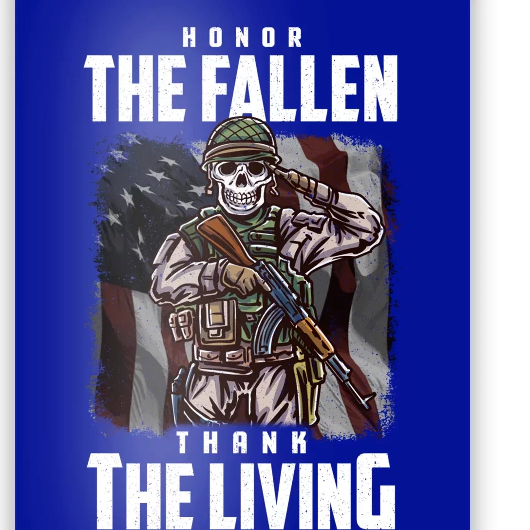 Veterans Day Honor The Fallen Thank The Living Gift Poster