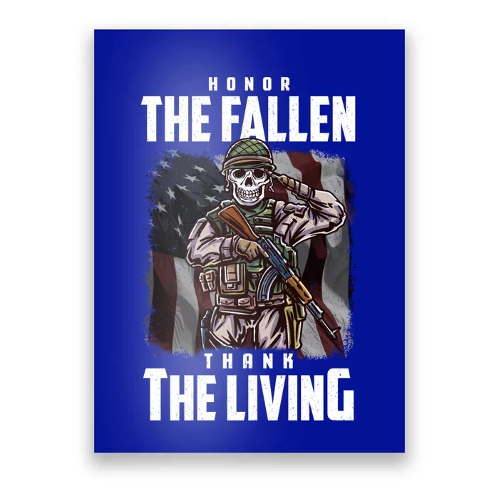 Veterans Day Honor The Fallen Thank The Living Gift Poster