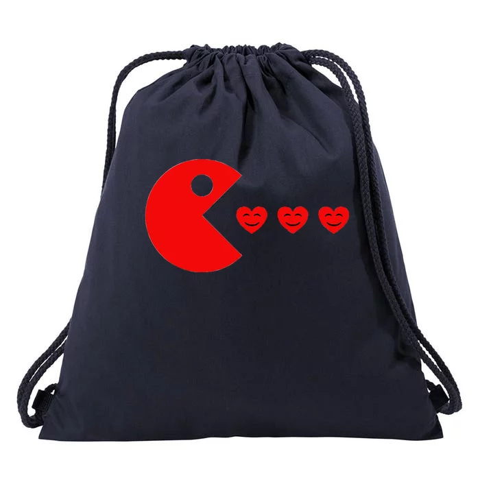 Valentines Day Hearts Funny Gift Gamer Drawstring Bag