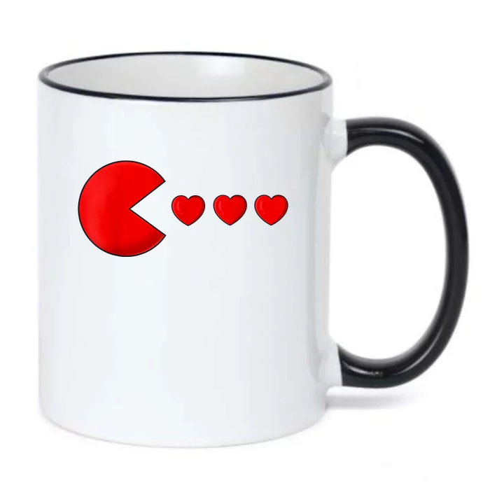 Valentines Day Hearts Funny Black Color Changing Mug