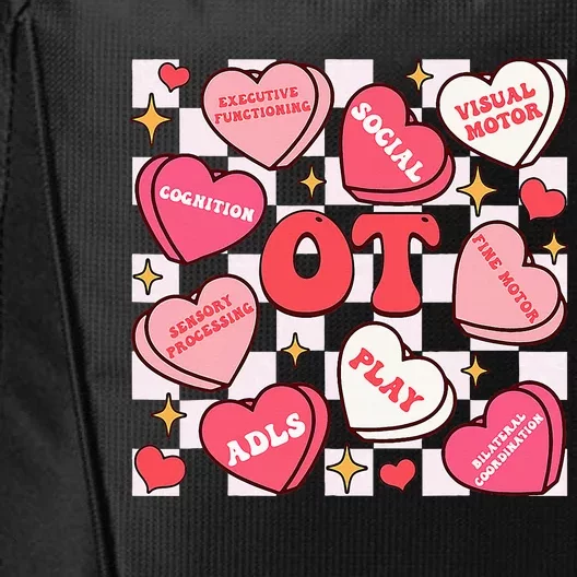 Valentines Day Heart Occupational Therapist Ot Therapy City Backpack