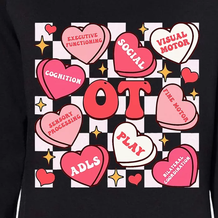 Valentines Day Heart Occupational Therapist Ot Therapy Womens California Wash Sweatshirt