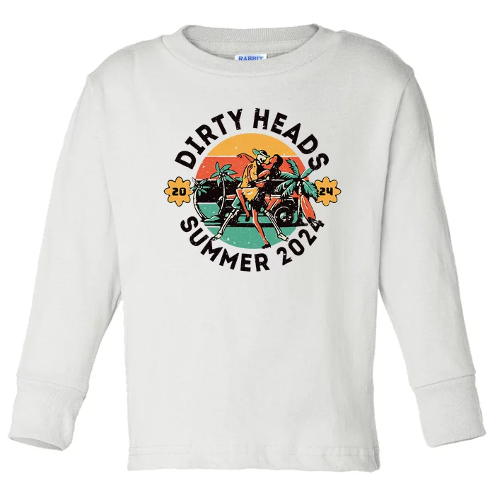 Vintage Dirty Heads Funny Toddler Long Sleeve Shirt