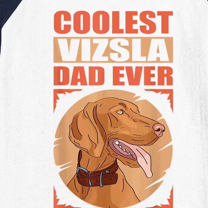 Vizsla Dad Hungarian Short Haired Magyar Vizsla Baseball Sleeve Shirt