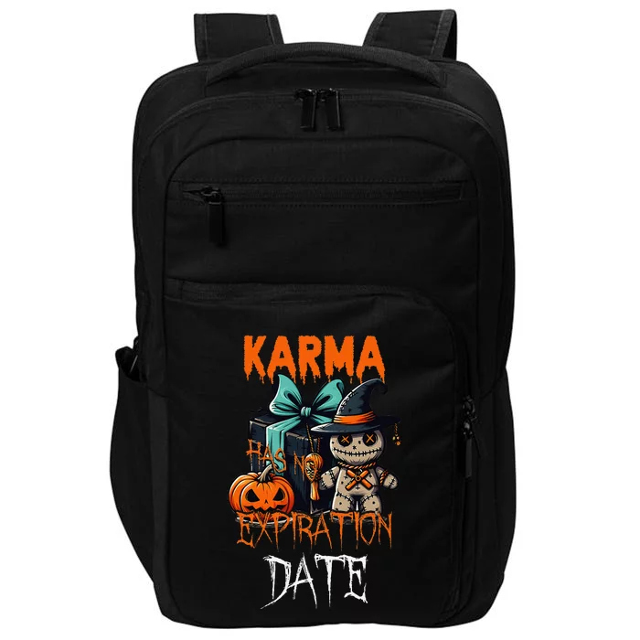 Voodoo Doll Halloween Costume Karma Has Not Expiration Date Impact Tech Backpack