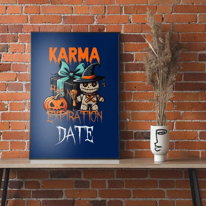 Voodoo Doll Halloween Costume Karma Has Not Expiration Date Poster