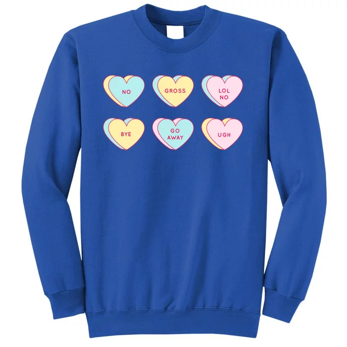 Valentines Day Hearts Candy Singles Awareness Day Gift Sweatshirt