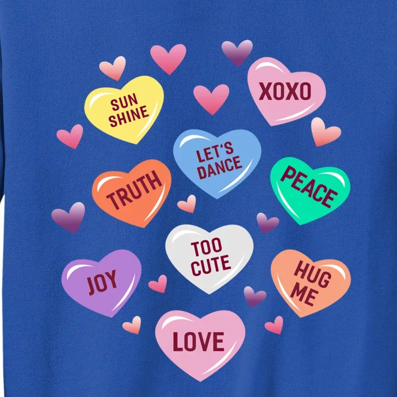 Valentines Day Heart Candy Design And Gift Sweatshirt