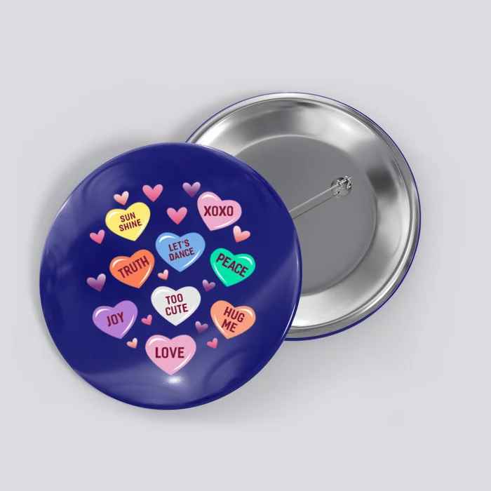 Valentines Day Heart Candy Design And Gift Button