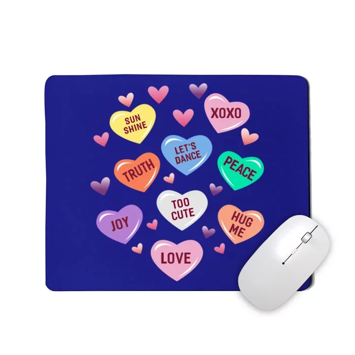 Valentines Day Heart Candy Design And Gift Mousepad