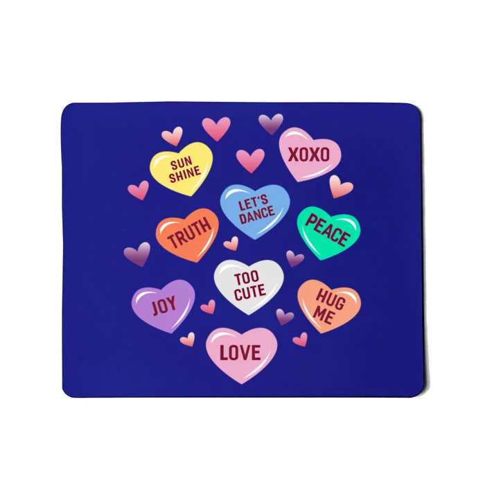 Valentines Day Heart Candy Design And Gift Mousepad