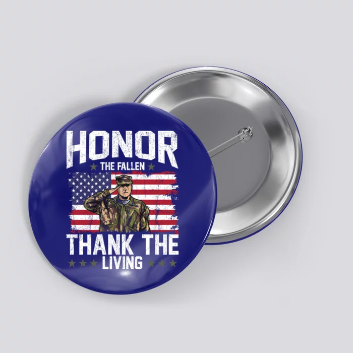 Veterans Day Honor The Fallen Military Veteran Cool Gift Button