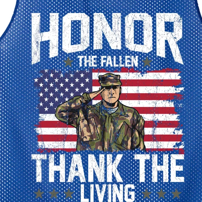 Veterans Day Honor The Fallen Military Veteran Cool Gift Mesh Reversible Basketball Jersey Tank