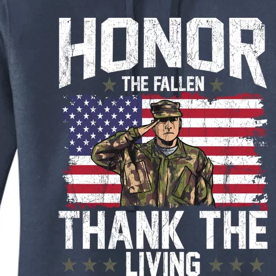 Veterans Day Honor The Fallen Military Veteran Cool Gift Women's Pullover Hoodie