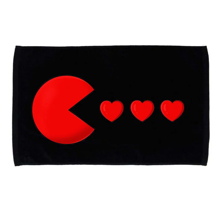 Valentines Day Hearts Funny Microfiber Hand Towel