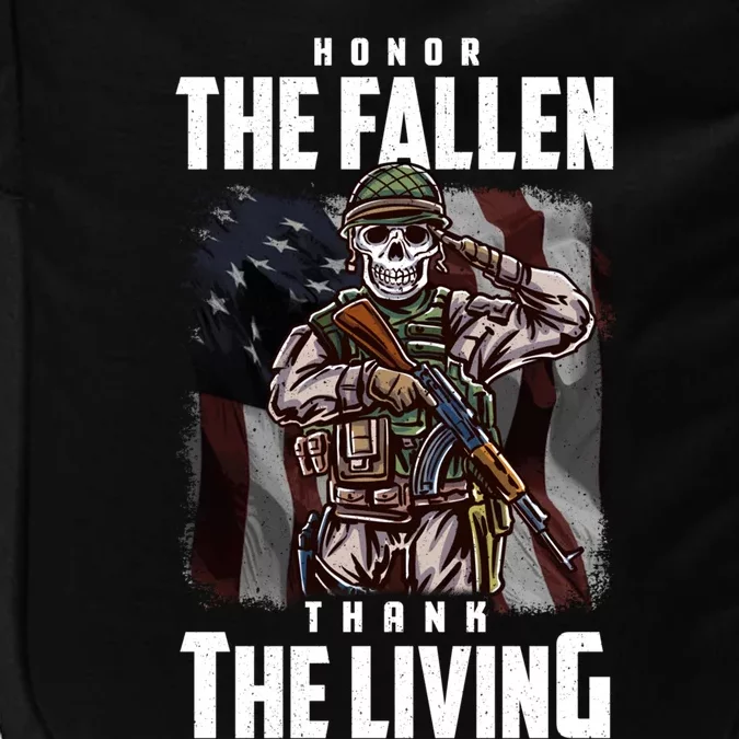 Veterans Day Honor The Fallen Thank The Living Gift Impact Tech Backpack