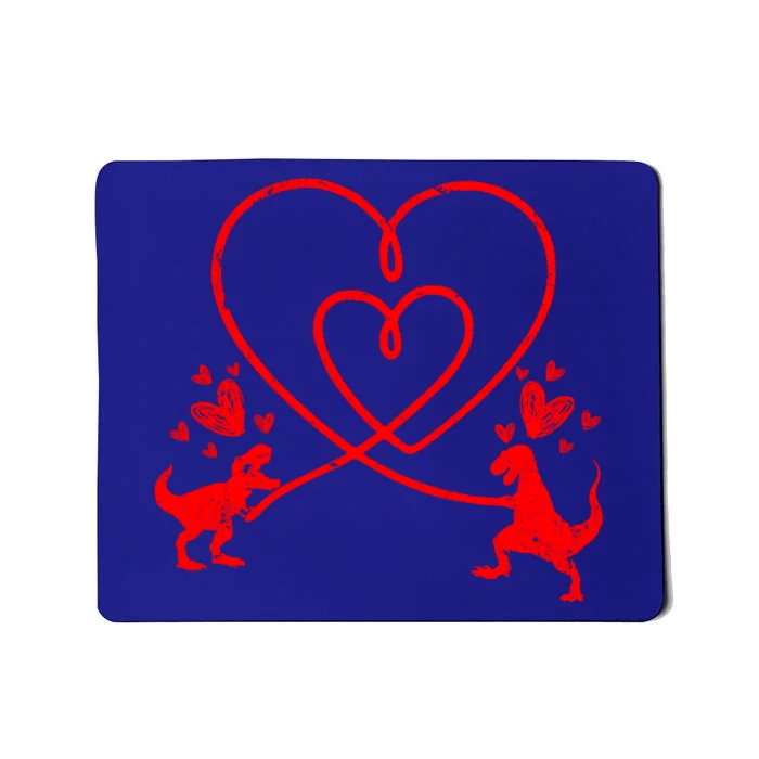 Valentines Day Heart Dinosaur T Rex Adults Gift Mousepad