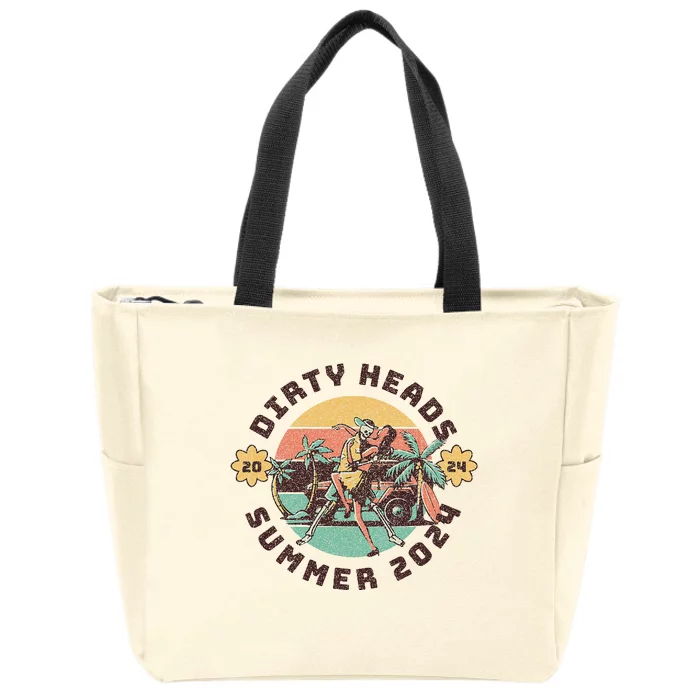 Vintage Dirty Heads Retro Zip Tote Bag