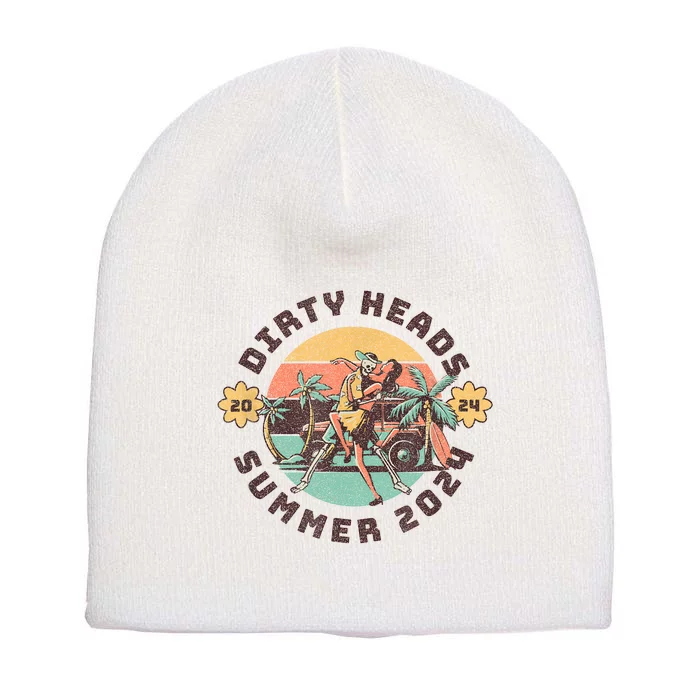 Vintage Dirty Heads In Retro Style Short Acrylic Beanie