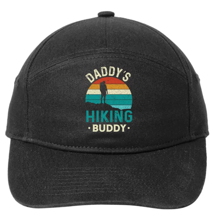 Vintage Daddys Hiking Buddy Fathers Day Gifts 7-Panel Snapback Hat