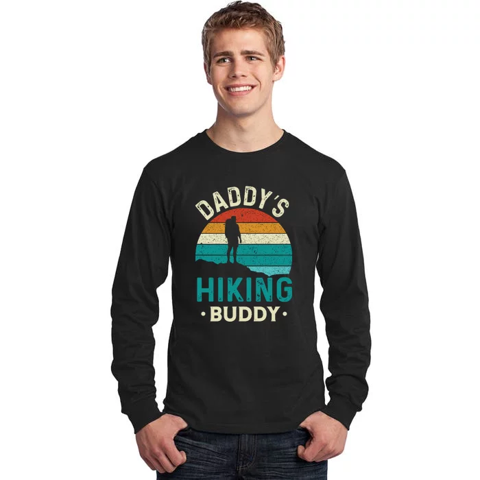 Vintage Daddys Hiking Buddy Fathers Day Gifts Tall Long Sleeve T-Shirt