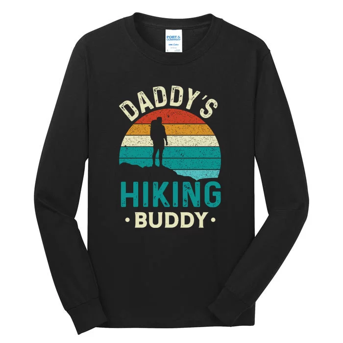 Vintage Daddys Hiking Buddy Fathers Day Gifts Tall Long Sleeve T-Shirt