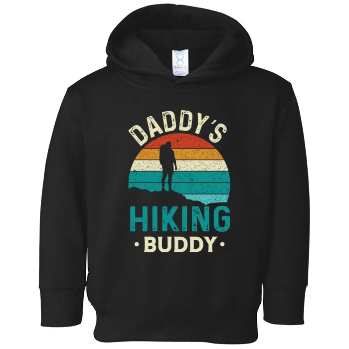 Vintage Daddys Hiking Buddy Fathers Day Gifts Toddler Hoodie