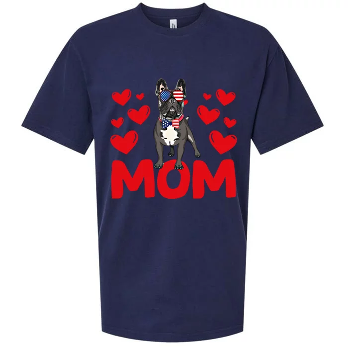 Valentine's Day Hearts Love French Bulldog Mom Animal Lovers Great Gift Sueded Cloud Jersey T-Shirt