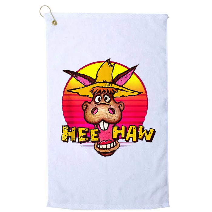 Vitage Donkey Hee Haw Farming Life Farm Animal Farmer Platinum Collection Golf Towel