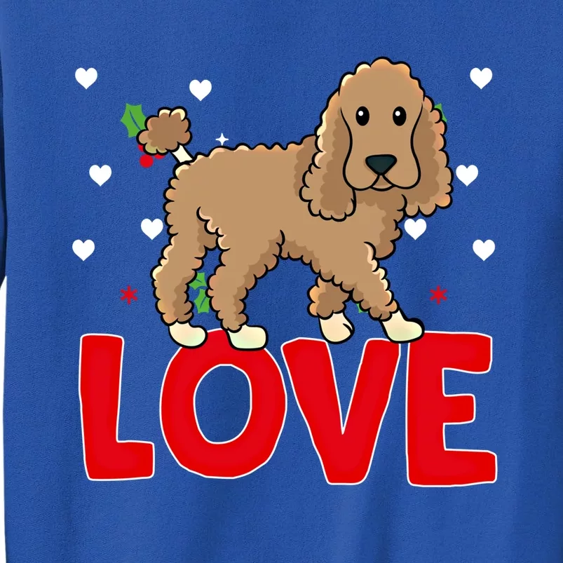 Valentine's Day Hearts Love Poodle Animal Lovers Meaningful Gift Tall Sweatshirt