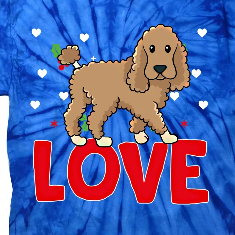 Valentine's Day Hearts Love Poodle Animal Lovers Meaningful Gift Tie-Dye T-Shirt