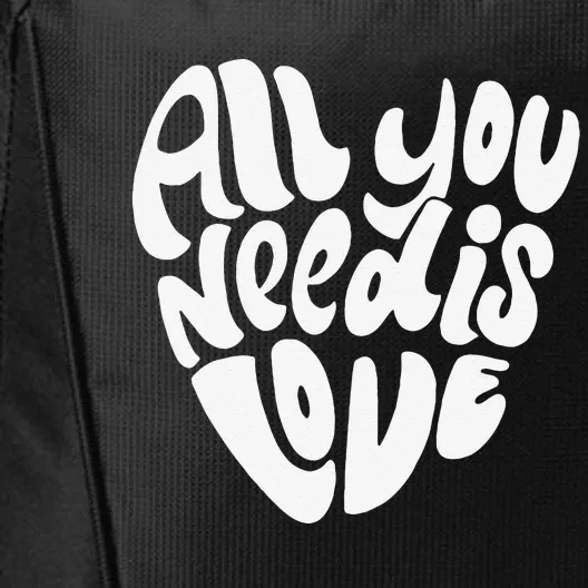 Valentines Day Heart Women Girls Love Is All You Need City Backpack