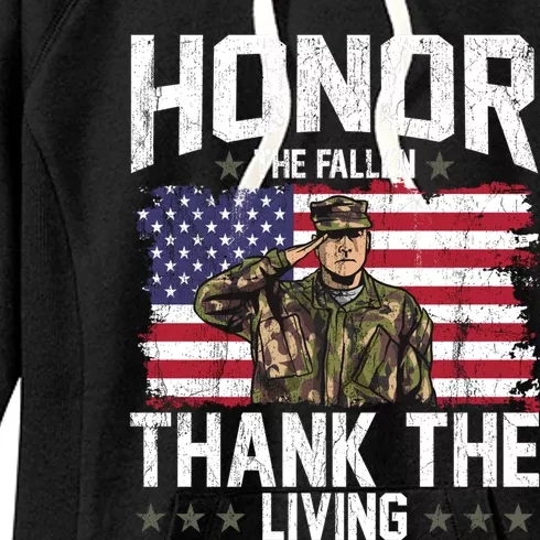 Veterans Day Honor The Fallen Military Veteran Gift Women's Fleece Hoodie