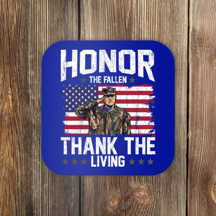 Veterans Day Honor The Fallen Military Veteran Gift Coaster