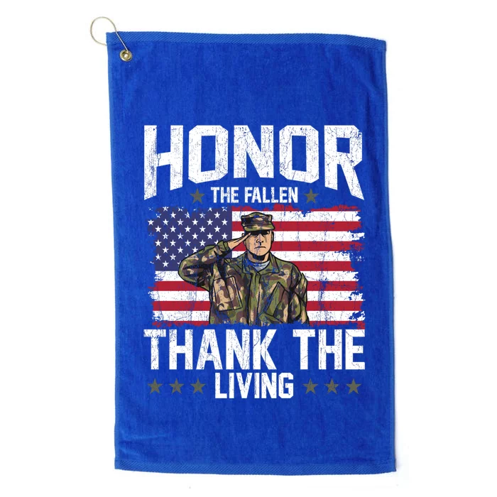 Veterans Day Honor The Fallen Military Veteran Gift Platinum Collection Golf Towel