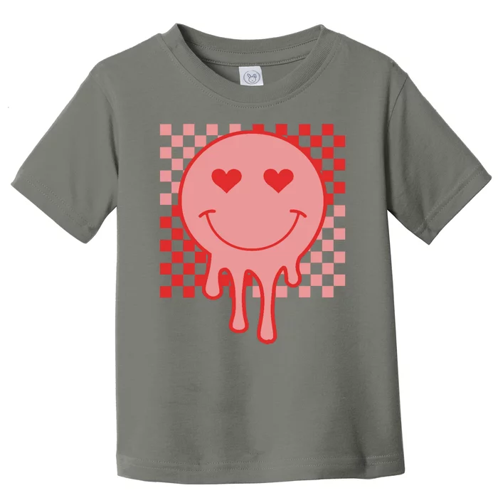 Valentines Day Hippie Heart Smile Retro Toddler T-Shirt